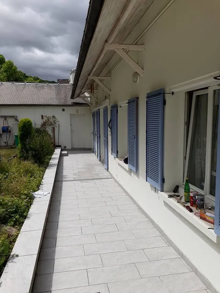 chantier dallage